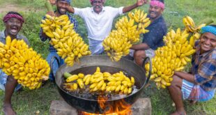 BANANA-OIL-FRY-Banana-Balls-Recipe-Pazham-Bonda-Cooking-Sweet-Banana-Bonda-Recipe-In-Village