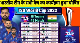 ICC-T20-World-Cup-2022-India-Confirm-Schedule-Announce-All-Matches-Date-Teams-VenueTime-Group